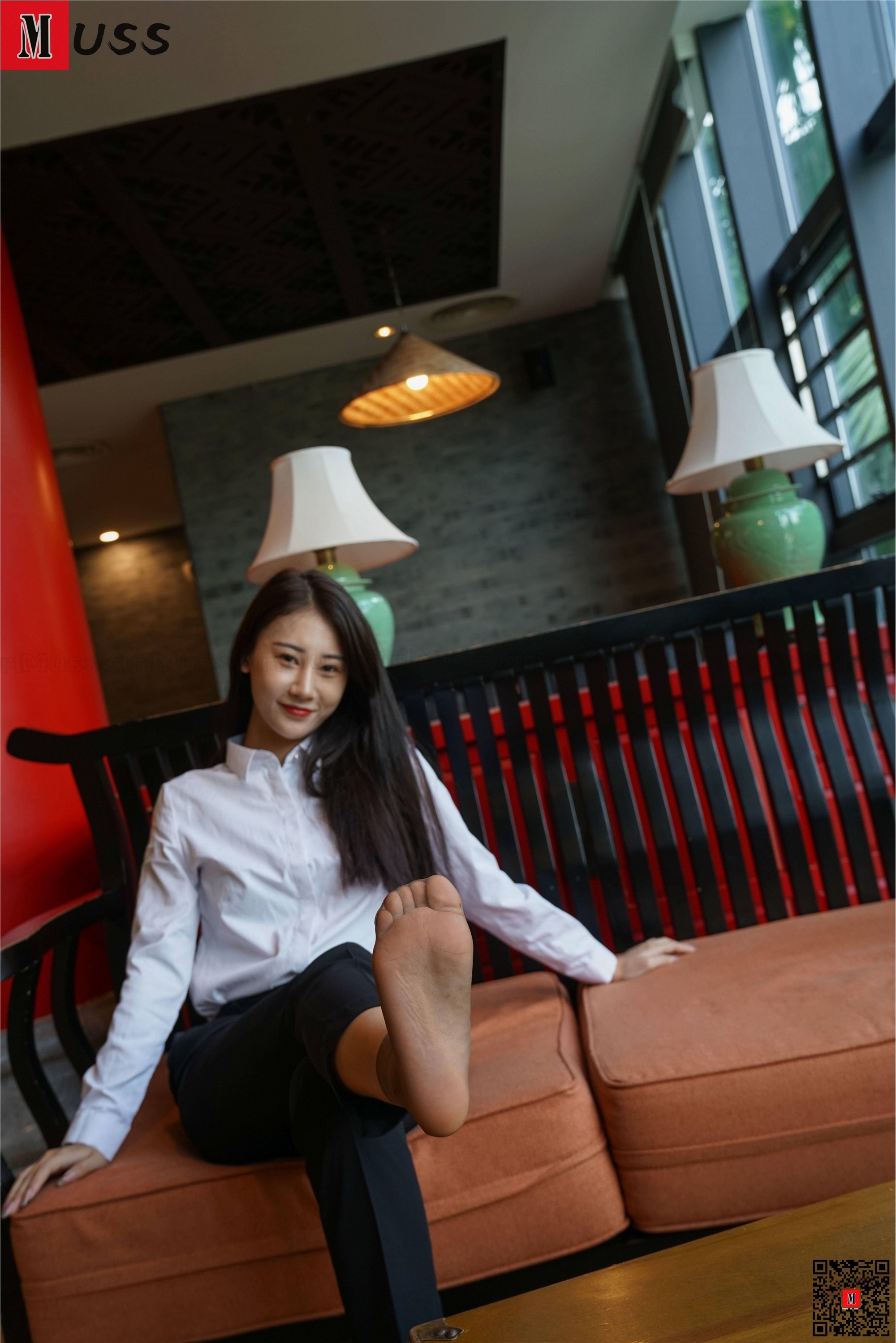 MussGirl慕丝女郎  NO.206 制服短丝高跟白领